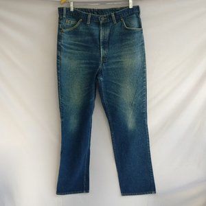 Classic Straight Leg jean Vintage Levis 619 Highrise perfectly Aged denim size14